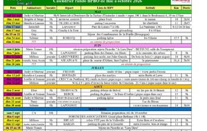 Nouveau calendrier rando mai à octobre 2026