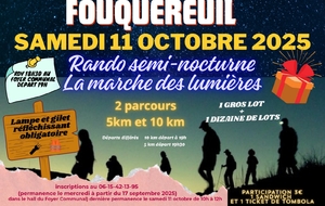 rando semi nocturne à FOUQUEREUIL