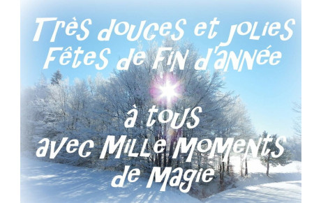 Bonnes fêtes de fin d'année à tous
